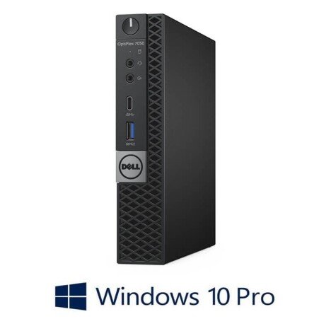 Mini PC Dell OptiPlex 7050, Quad Core i5-7600T, 8GB DDR4, SSD, Win 10 Pro